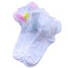 ACGarden Women Big Ruffle Socks Double Lace Turn Cuff (Size 9-11, 3 Pairs) view 3