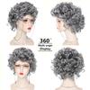 Askuang Old Lady Costume for Women, 100 Days of School Grandma Wig Costume Set Fancy Dress Party Accessories Gray Hair Granny Wig Kit view 2