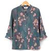 Summer Thin Two-Piece Suit, Middle-Aged and Elderly Women's Shirt, Mother's Three-Quarter Sleeve Suit (Color : Green Set, Size : 5X-Large) view 2