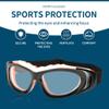 SooGree Sports Goggles Glasses Basketball Soccer Football Glasses Sports Eyewear Safety Goggles Anti-fog Lens Replaceable (Black framed orange nose pad) view 3