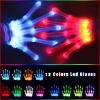 COTRUERE 12 Color Led Light up Gloves Cool Finger Flashing Toys Gifts for Halloween Christmas Easter Birthday Partiesonly 1 pair view 2
