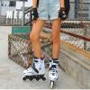Adult Inline Skates Speed Skating Shoes for Women and Men - Sports Outdoors Recreation Fitness Roller Skates with 4*76 Wheels Professional Racing Roller Blades Beginners Boys and Girls ( Color : Black view 4