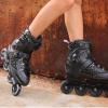 Adult Inline Skates Speed Skating Shoes for Women and Men - Sports Outdoors Recreation Fitness Roller Skates with 4*76 Wheels Professional Racing Roller Blades Beginners Boys and Girls ( Color : Gold view 3
