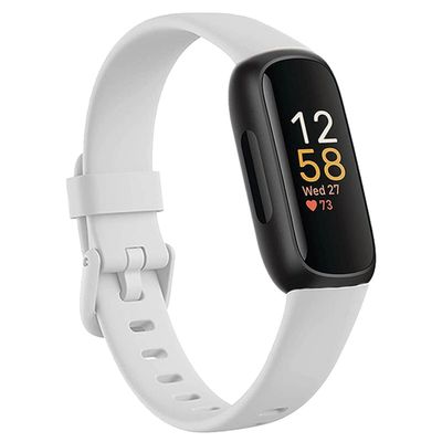 Baaletc Compatible with Fitbit Inspire 3 Bands for Men Women, Soft Silicone Sport Wristband Strap Band Bracelets for Inspire 3, Small Large (white, Large:6.7"-8.7" Wrist)