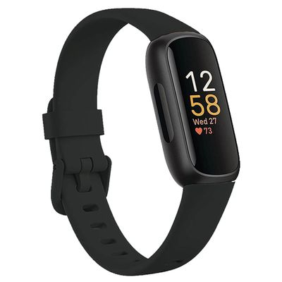 Baaletc Compatible with Fitbit Inspire 3 Bands for Men Women, Soft Silicone Sport Wristband Strap Band Bracelets for Inspire 3, Small Large (Black-, Large:6.7"-8.7" Wrist)