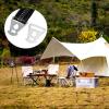10pcs Stainless Steel Triangle Guyline Cord Adjuster for Camping view 4