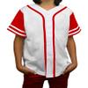 DIGITMON Kids Baseball Jersey Button Down Premium Sleeve Two-Striped T Shirts Uniform WHITERED for 2y Toddlers view 1