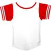 DIGITMON Kids Baseball Jersey Button Down Premium Sleeve Two-Striped T Shirts Uniform WHITERED for 12y Teenagers view 3