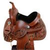 Black Floral Tooled MINI Children Kids Leather Western Pony Saddle Horse ME-WLS-231 (11" Seat) view 1