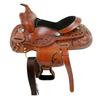Black Floral Tooled MINI Children Kids Leather Western Pony Saddle Horse ME-WLS-231 (11" Seat) view 3