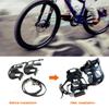 EKDJKK 1 Pair Bike Pedals with Toe Clip and Strap, Bicycle Toe Clips Cages, Bicycle Pedal Foot Cover Plastic Bike Pedals for MTB Road and Mountain Bikes view 4