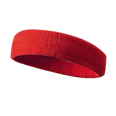 Dressnu Outdoor Sports Hair Bands Knitted Sweatband Running Yoga Headband Basketball Cycling Red one Size