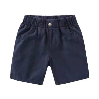 Toddler Children Boys Pull On Soild Sports Jogger Workout Cargo Casual Pants Shorts Jogger Shorts for (Navy, 4-5 Years)