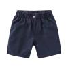 Toddler Children Boys Pull On Soild Sports Jogger Workout Cargo Casual Pants Shorts Jogger Shorts for (Navy, 4-5 Years) view 1
