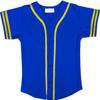 DIGITMON Kids Baseball Jersey Button Down Premium Sleeve Two-Striped T Shirts Uniform ROYALYELLOW for 10y Toddlers view 2