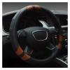 FUERU Car Steering Wheel Cover Set Universal Car Steering Wheel Cover Genuine Leather Durable Fashion Car Interior Gifts (Color : 5#) view 1