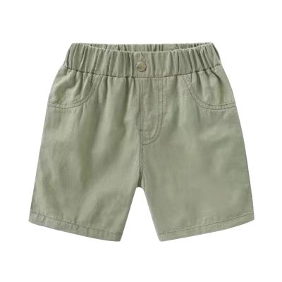 Toddler Children Boys Pull On Soild Sports Jogger Workout Cargo Casual Pants Shorts Jogger Shorts for (Green, 3-4 Years)