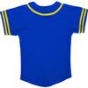 DIGITMON Kids Baseball Jersey Button Down Premium Sleeve Two-Striped T Shirts Uniform ROYALYELLOW for 4y Toddlers view 3