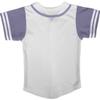 DIGITMON Kids Baseball Jersey Button Down Premium Sleeve Two-Striped T Shirts Uniform WHITELAVENDER for 8y Toddlers view 3