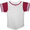 DIGITMON Kids Baseball Jersey Button Down Premium Sleeve Two-Striped T Shirts Uniform WHITEHOTPINK for 14y Teenagers view 3