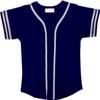 DIGITMON Kids Baseball Jersey Button Down Premium Sleeve Two-Striped T Shirts Uniform NAVYWHITE for 3y Toddlers view 2