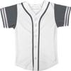 DIGITMON Kids Baseball Jersey Button Down Premium Sleeve Two-Striped T Shirts Uniform WHITEGREY for 16y Teenagers view 2