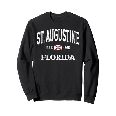 St Augustine Florida FL Vintage Throwback Classic Souvenir Sweatshirt