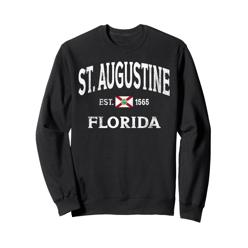 St Augustine Florida FL Vintage Throwback Classic Souvenir Sweatshirt