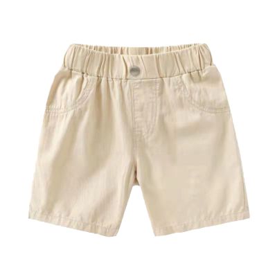 Toddler Children Boys Pull On Soild Sports Jogger Workout Cargo Casual Pants Shorts Jogger Shorts for (Khaki, 2-3 Years)