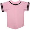 DIGITMON Kids Baseball Jersey Button Down Premium Sleeve Two-Striped T Shirts Uniform PINKBLACK for 14y Teenagers view 3