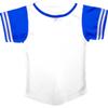 DIGITMON Kids Baseball Jersey Button Down Premium Sleeve Two-Striped T Shirts Uniform WHITEROYAL for 16y Teenagers view 3