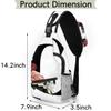 bisibuy Floral C Letter Sling Bag for Women Men Crossbody Sling Backpack Shoulder Bag Chest Bag Daypack for Travel Hiking Outdoor view 2