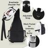 bisibuy Floral C Letter Sling Bag for Women Men Crossbody Sling Backpack Shoulder Bag Chest Bag Daypack for Travel Hiking Outdoor view 4