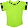 DIGITMON Kids Baseball Jersey Button Down Premium Sleeve Two-Striped T Shirts Uniform NEONBLACK for 14y Teenagers view 3