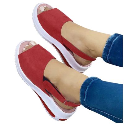 Black Sandals Women Dressy, Women's Walking Sandal Closed Toe Round Toe Hollowed Out Thick Sole Breathable Beach Sandals