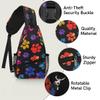 bisibuy Rainbow Animal Paw Print Sling Bag for Women Men Crossbody Sling Backpack Shoulder Bag Chest Bag Daypack for Travel Hiking Outdoor view 3