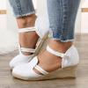 Black Sandals Women Dressy, Women's Walking Sandal Closed Toe Round Toe Hollowed Out Thick Sole Breathable Beach Sandals view 2