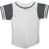 DIGITMON Kids Baseball Jersey Button Down Premium Sleeve Two-Striped T Shirts Uniform WHITEGREY for 12y Teenagers view 3