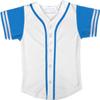 DIGITMON Kids Baseball Jersey Button Down Premium Sleeve Two-Striped T Shirts Uniform WHITETURQ for 12y Teenagers view 2