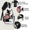 bisibuy Floral F Letter Sling Bag for Women Men Crossbody Sling Backpack Shoulder Bag Chest Bag Daypack for Travel Hiking Outdoor view 3