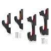 FLURSAILE 4 Pieces Sword Hanger Padded Sword Holder Wall Display Rack Adjustable for Katana Dagger lightsaber Wakizashi Tanto Genji Sword Weapons (1-Tier and 2-Tier) view 1