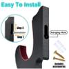 FLURSAILE 4 Pieces Sword Hanger Padded Sword Holder Wall Display Rack Adjustable for Katana Dagger lightsaber Wakizashi Tanto Genji Sword Weapons (1-Tier and 2-Tier) view 3