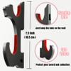 FLURSAILE 4 Pieces Sword Hanger Padded Sword Holder Wall Display Rack Adjustable for Katana Dagger lightsaber Wakizashi Tanto Genji Sword Weapons (1-Tier and 2-Tier) view 4