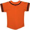 DIGITMON Kids Baseball Jersey Button Down Premium Sleeve Two-Striped T Shirts Uniform ORANGEBLACK for 12y Teenagers view 3