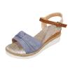 Yanzhenglip Sandals for Women Casual Summer, Women's Sandals Straps Wedge Buckle Summer Beach Sandals Shoes, Comfort Walking Shoes Bohemian Rhinestone Gladiator Open Toe Sandals Comfy view 3