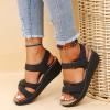 Yanzhenglip Sandals for Women Casual Summer, Women's Sandals Straps Wedge Buckle Summer Beach Sandals Shoes, Comfort Walking Shoes Bohemian Rhinestone Gladiator Open Toe Sandals Comfy view 2