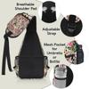bisibuy Animal Tiger Leopard Print Flower Sling Bag for Women Men Crossbody Sling Backpack Shoulder Bag Chest Bag Daypack for Travel Hiking Outdoor view 4