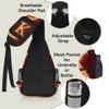 bisibuy Burning Fire Letter K Isolated Sling Bag for Women Men Crossbody Sling Backpack Shoulder Bag Chest Bag Daypack for Travel Hiking Outdoor view 4