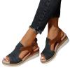 Yanzhenglip Sandals for Women Casual Summer, Women's Sandals Straps Wedge Buckle Summer Beach Sandals Shoes, Comfort Walking Shoes Bohemian Rhinestone Gladiator Open Toe Sandals Comfy view 4