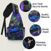 bisibuy Coloured Stars Sling Bag for Women Men Crossbody Sling Backpack Shoulder Bag Chest Bag Daypack for Travel Hiking Outdoor view 3